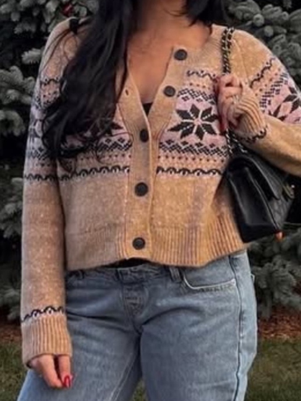 Old Navy Holiday Fair Isle Cardigan Sweater - Picture 4 of 8